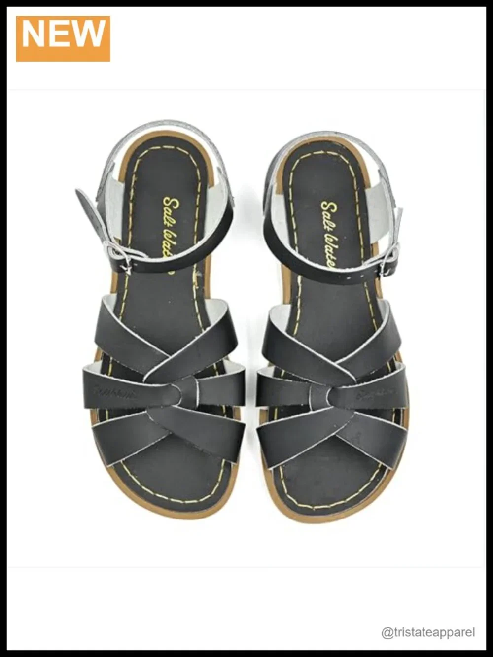 Salt Water Original Leather Sandals Buckle Ankle Strap Waterproof Washable